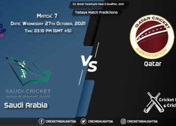 SAU vs QAT Live Score Match 7, Playing 11 Live Match Today, October 27, 2021, ICC World Twenty20 Asia A Qualifier, 2021