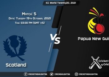 SCO vs PNG Live Score Match 5, Playing 11 Live Match Today, October 19, 2021, ICC World Twenty20, 2021