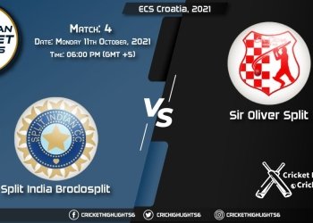 SIB vs SOS Live Score Match 4, Playing 11 Live Match Today, October 11, 2021, ECS Croatia, 2021