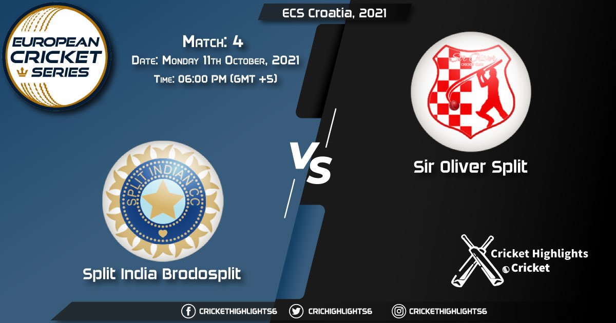 SIB vs SOS Live Score Match 4, Playing 11 Live Match Today, October 11, 2021, ECS Croatia, 2021