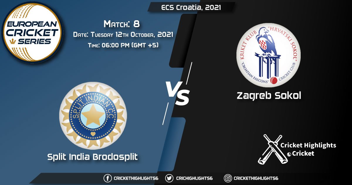 SIB vs ZAS Live Score Match 8, Playing 11 Live Match Today, October 12, 2021, ECS Croatia, 2021
