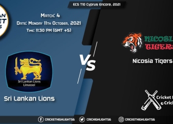 SLL vs NCT Live Score Match 4, Playing 11 Live Match Today, October 11, 2021, ECS T10 Cyprus Encore, 2021