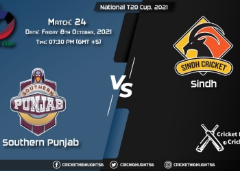 SOP vs SIN Live Score Match 24, Playing 11 Live Match Today, October 8, 2021, National T20 Cup, 2021