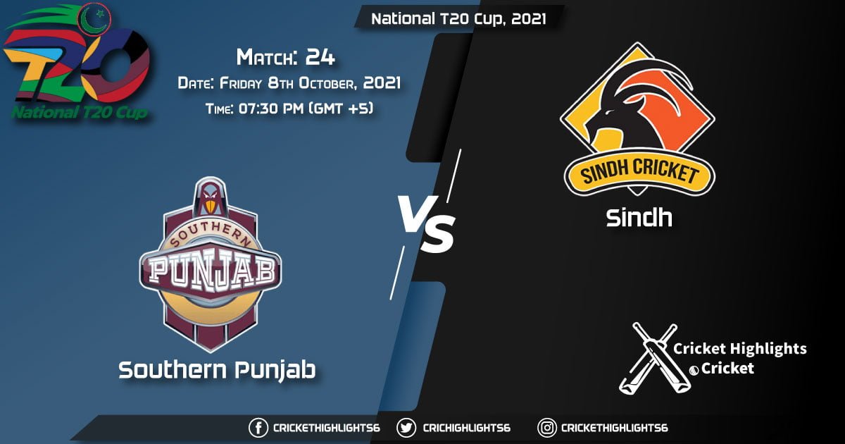SOP vs SIN Live Score Match 24, Playing 11 Live Match Today, October 8, 2021, National T20 Cup, 2021