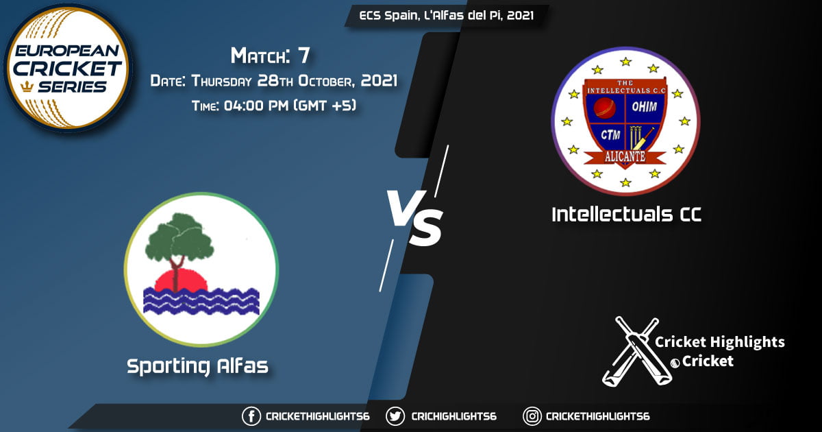 SPA vs INT Live Score Match 7, Playing 11 Live Match Today, October 28, 2021, ECS Spain, L'Alfas del Pi, 2021