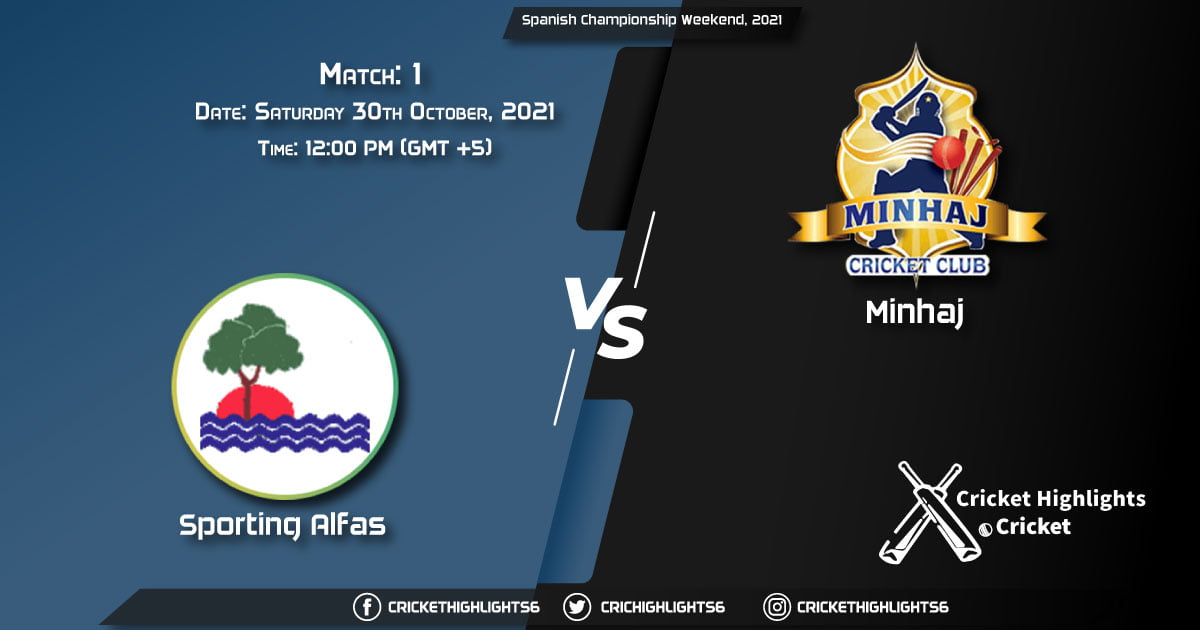 SPA vs MIN Live Score Match 1, Playing 11 Live Match Today, October 30, 2021, Spanish Championship Weekend, 2021