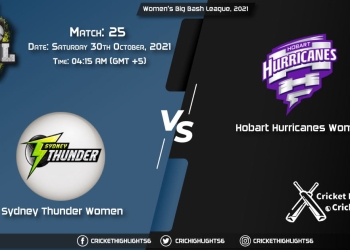 ST-W vs HB-W Live Score Match 25, Playing 11 Live Match Today, October 30, 2021, Women's Big Bash League, 2021