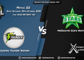 ST-W vs MS-W Live Score Match 22, Playing 11 Live Match Today, October 30, 2021, Women's Big Bash League, 2021