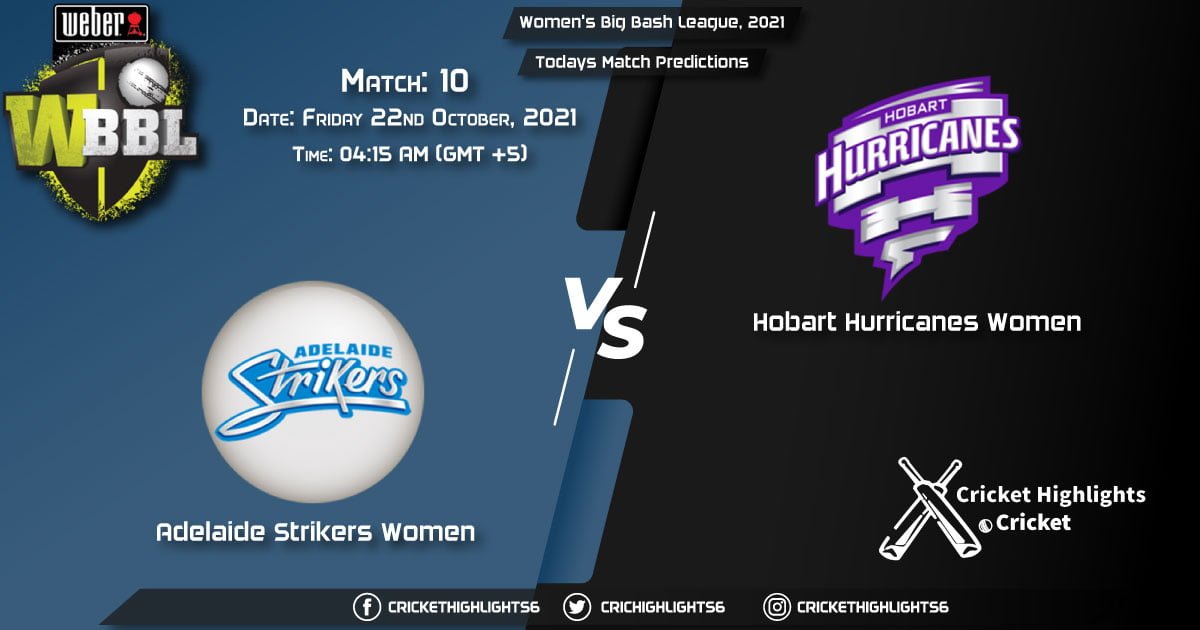 Women's Big Bash League, 2021, 2021, Match 10 AS-W vs HB-W, Playing 11 & Today's Match Predictions