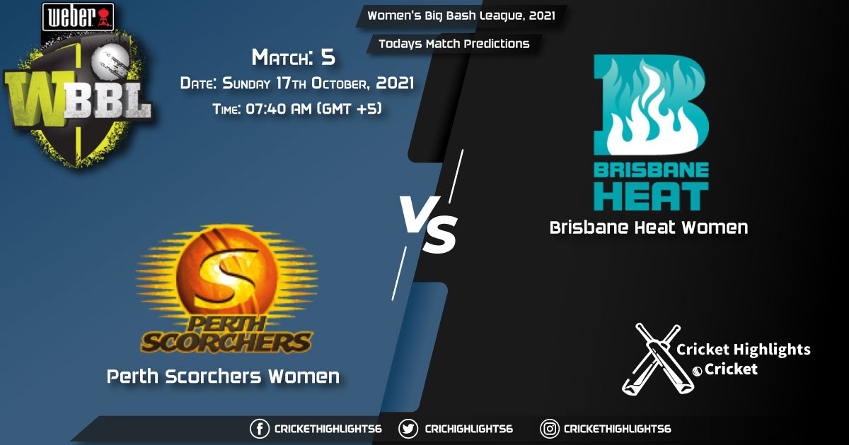 Women's Big Bash League, 2021, 2021, Match 5 PS-W vs BH-W, Playing 11 & Today's Match Predictions