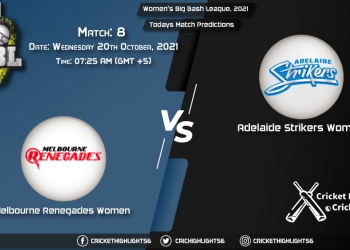 Women's Big Bash League, 2021, 2021, Match 8 MR-W vs AS-W, Playing 11 & Today's Match Predictions