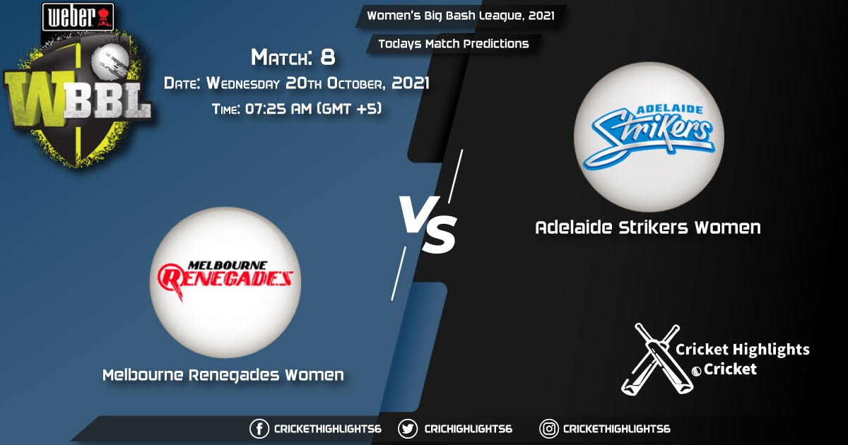 Women's Big Bash League, 2021, 2021, Match 8 MR-W vs AS-W, Playing 11 & Today's Match Predictions