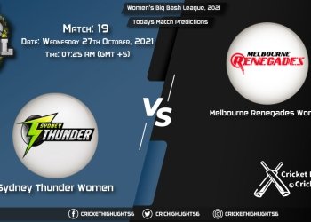 Women's Big Bash League, 2021, Match 19 ST-W vs MR-W, Playing 11 & Today's Match Predictions