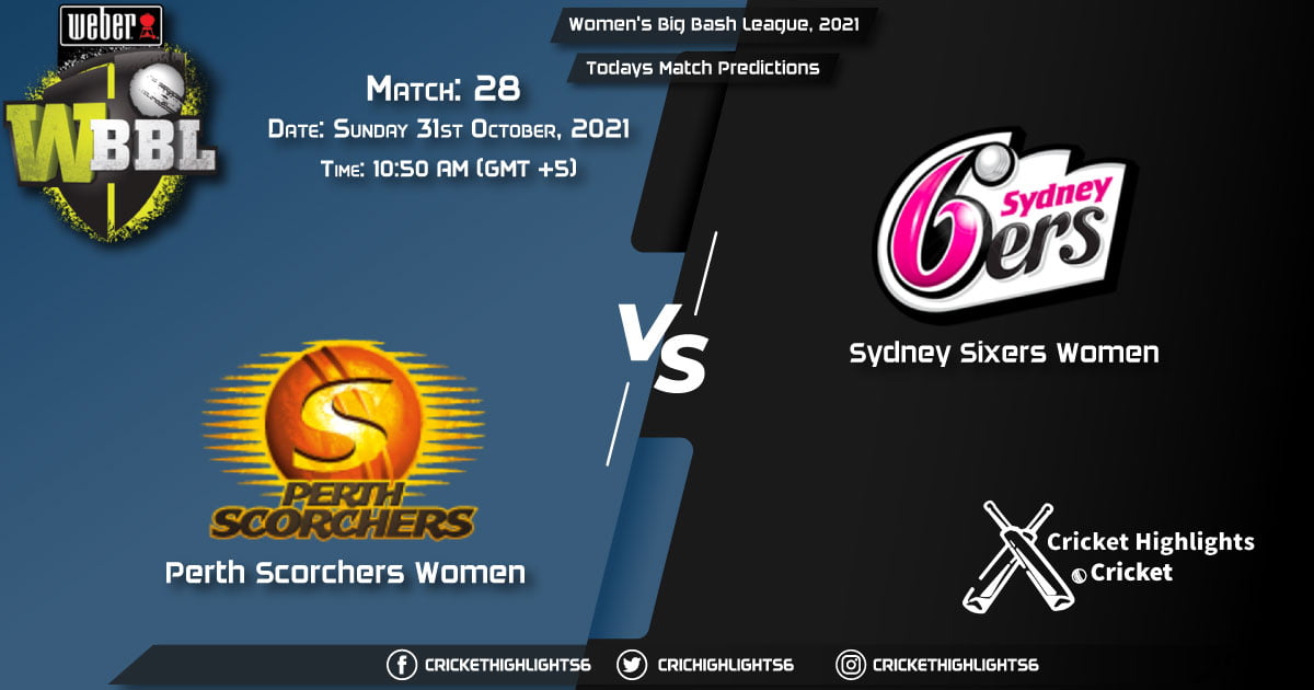 Women's Big Bash League, 2021, Match 28 PS-W vs SS-W Playing 11 & Today's Match Predictions