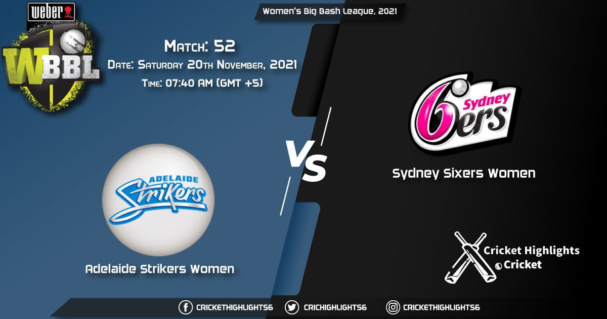 AS-W vs SS-W, Live Scorecard, Match 52, November 20, 2021, Live Cricket Score, Women's Big Bash League, 2021