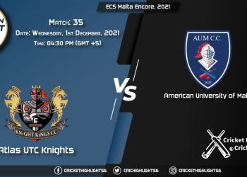 AUK vs AUM, Live Scorecard, Match 35, December 1, 2021, Live Cricket Score, ECS Malta Encore, 2021