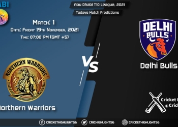 Abu Dhabi T10 League, 2021, Match 1 NW vs DB, Playing 11 & Today's Match Predictions