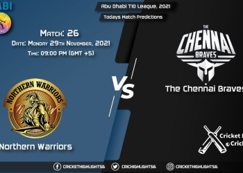 Abu Dhabi T10 League, 2021, Match 26 NW vs CB, Playing 11 & Today's Match Predictions