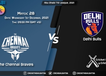 Abu Dhabi T10 League, 2021, Match 28 CB vs DB, Playing 11 & Today's Match Predictions