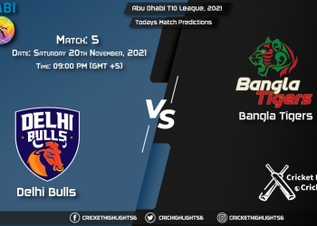 Abu Dhabi T10 League, 2021, Match 5 DB vs BT, Playing 11 & Today's Match Predictions
