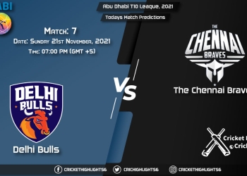 Abu Dhabi T10 League, 2021, Match 7 DB vs TCB, Playing 11 & Today's Match Predictions
