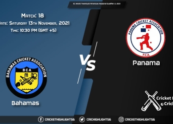 BAH vs PAN, Live Scorecard, Match 18, November 13, 2021, Live Cricket Score,ICC World Twenty20 Americas Regional Qualifier 2, 2021