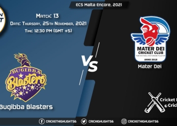 BBL vs MTD, Live Scorecard, Match 13, November 25, 2021, Live Cricket Score, ECS Malta Encore, 2021