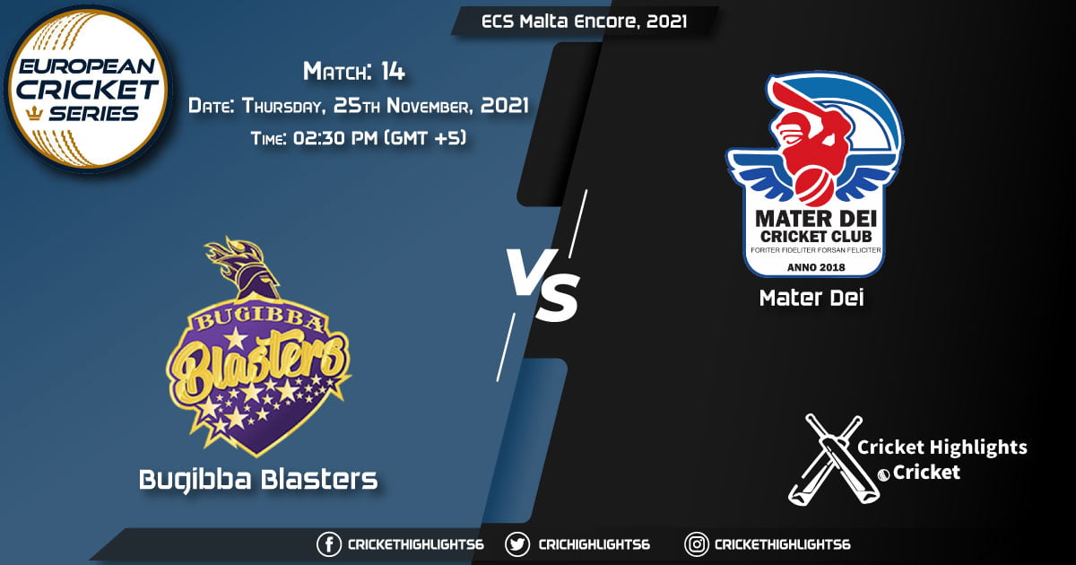 BBL vs MTD, Live Scorecard, Match 14, November 25, 2021, Live Cricket Score, ECS Malta Encore, 2021