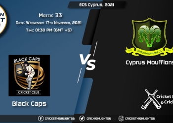 BCP vs CYM, Live Scorecard, Match 33, November 17, 2021, Live Cricket Score, ECS Cyprus, 2021
