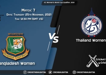 BD-W vs TL-U, Live Scorecard, Match 7, November 25, 2021, Live Cricket Score, ICC Women's World Cup Qualifier, 2021