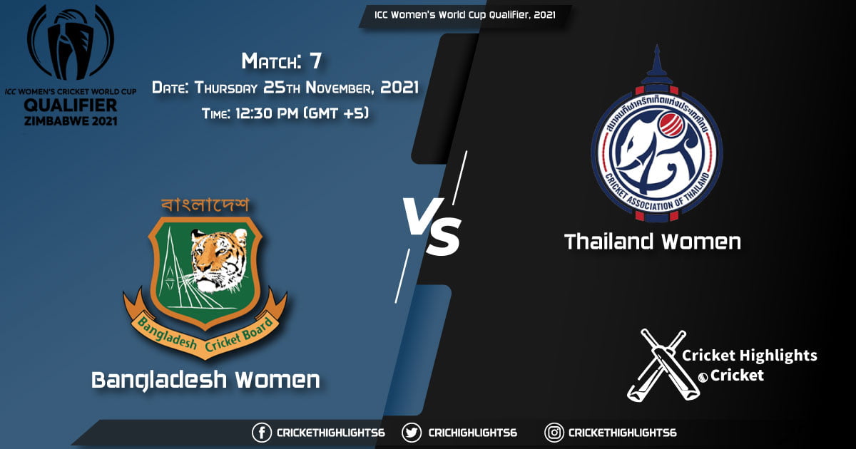 BD-W vs TL-U, Live Scorecard, Match 7, November 25, 2021, Live Cricket Score, ICC Women's World Cup Qualifier, 2021