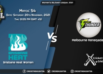 BH-W vs MR-W, Live Scorecard, Match 54, November 20, 2021, Live Cricket Score, Women's Big Bash League, 2021