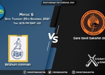 BI vs DAD, Live Scorecard, Match 6, November 25, 2021, Live Cricket Score, BYJU'S Bengal T20 Challenge, 2021