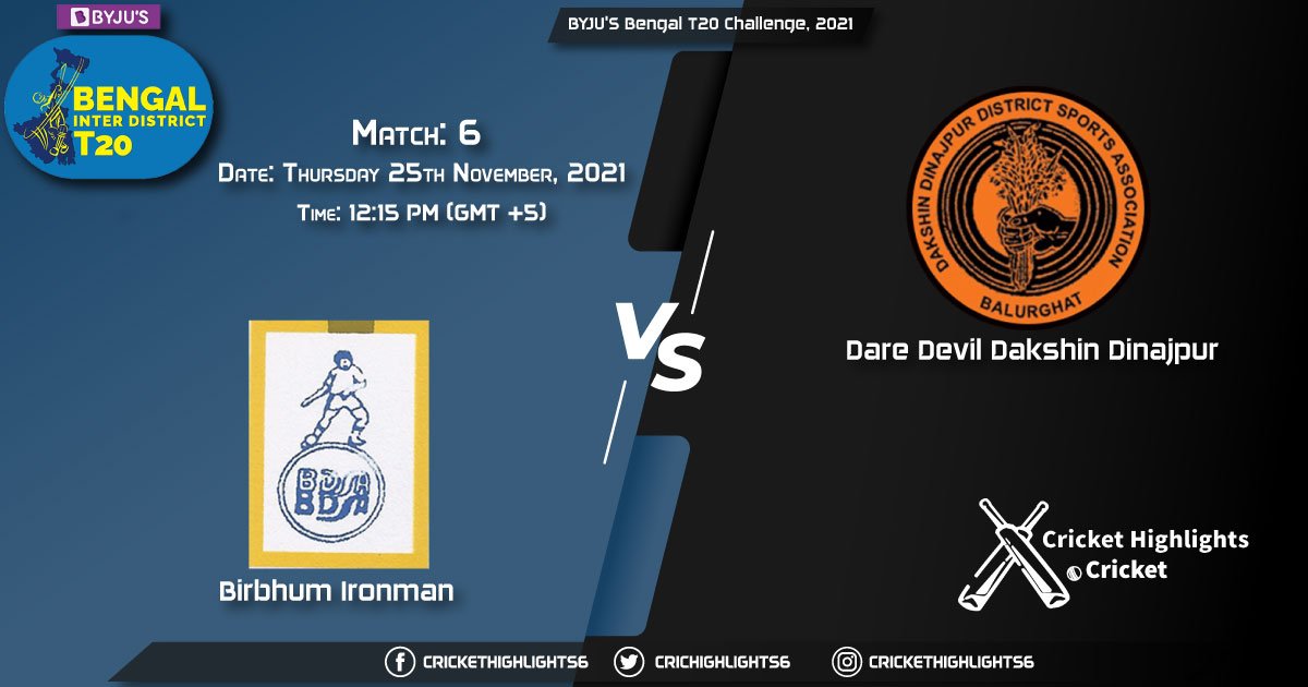 BI vs DAD, Live Scorecard, Match 6, November 25, 2021, Live Cricket Score, BYJU'S Bengal T20 Challenge, 2021
