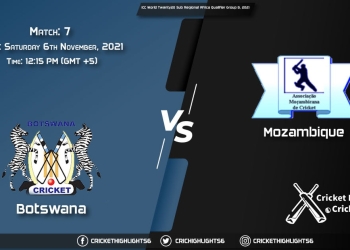 BOT vs MOZ Live Score Match 7, Playing 11 Live Match Today, November 6, 2021, ICC World Twenty20 Sub Regional Africa Qualifier Group B, 2021