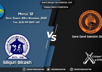 BYJU'S Bengal T20 Challenge, 2021, Match 12 SIB vs DAD, Playing 11 & Today's Match Predictions