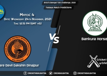 BYJU'S Bengal T20 Challenge, 2021, Match 4 DAD vs BH, Playing 11 & Today's Match Predictions