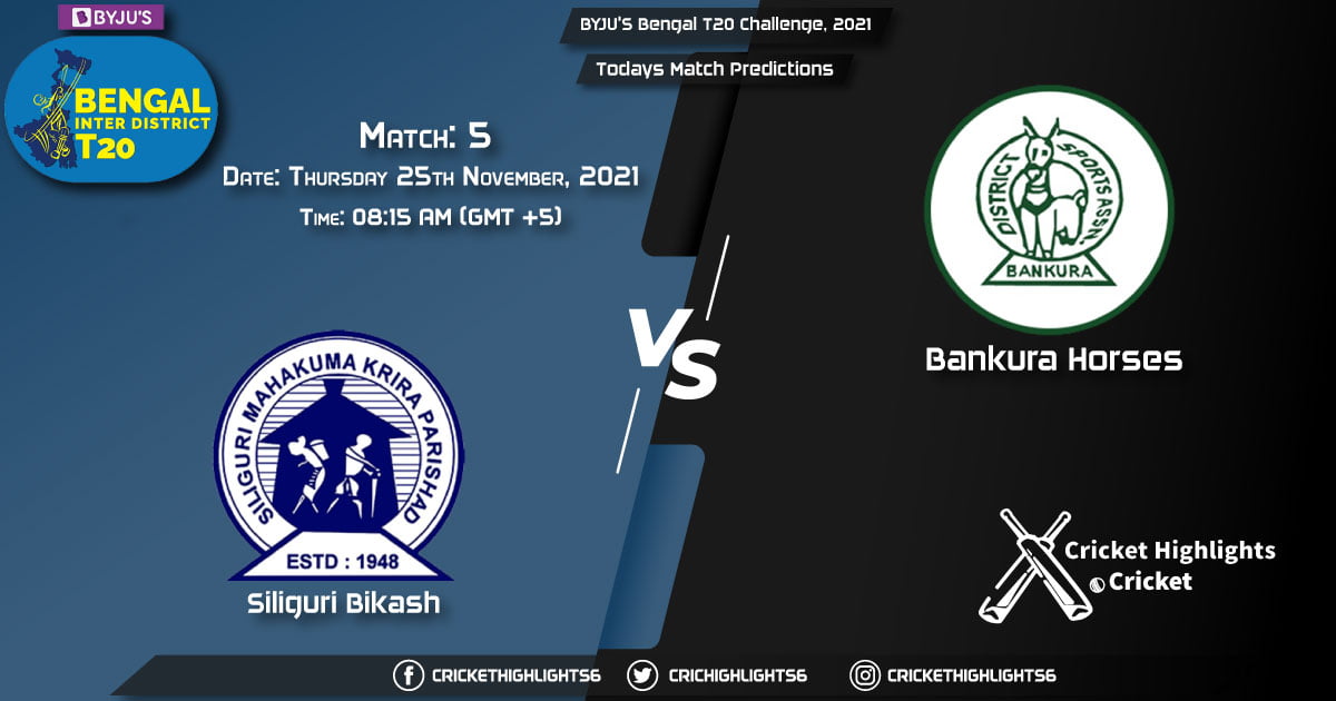 BYJU'S Bengal T20 Challenge, 2021, Match 5 BI vs DAD, Playing 11 & Today's Match Predictions