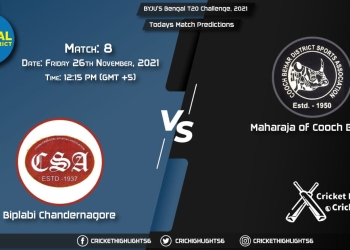 BYJU'S Bengal T20 Challenge, 2021, Match 8 BIC vs MOCB, Playing 11 & Today's Match Predictions