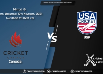 CAN vs USA, Live Scorecard, Match 8, November 10, 2021, Live Cricket Score, Portugal T10, 2021