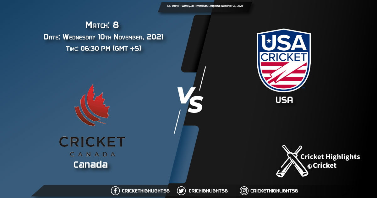CAN vs USA, Live Scorecard, Match 8, November 10, 2021, Live Cricket Score, Portugal T10, 2021