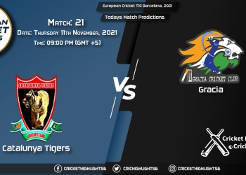 CAT vs GRA, Live Scorecard, Match 21, November 11, 2021, Live Cricket Score, Portugal T10, 2021