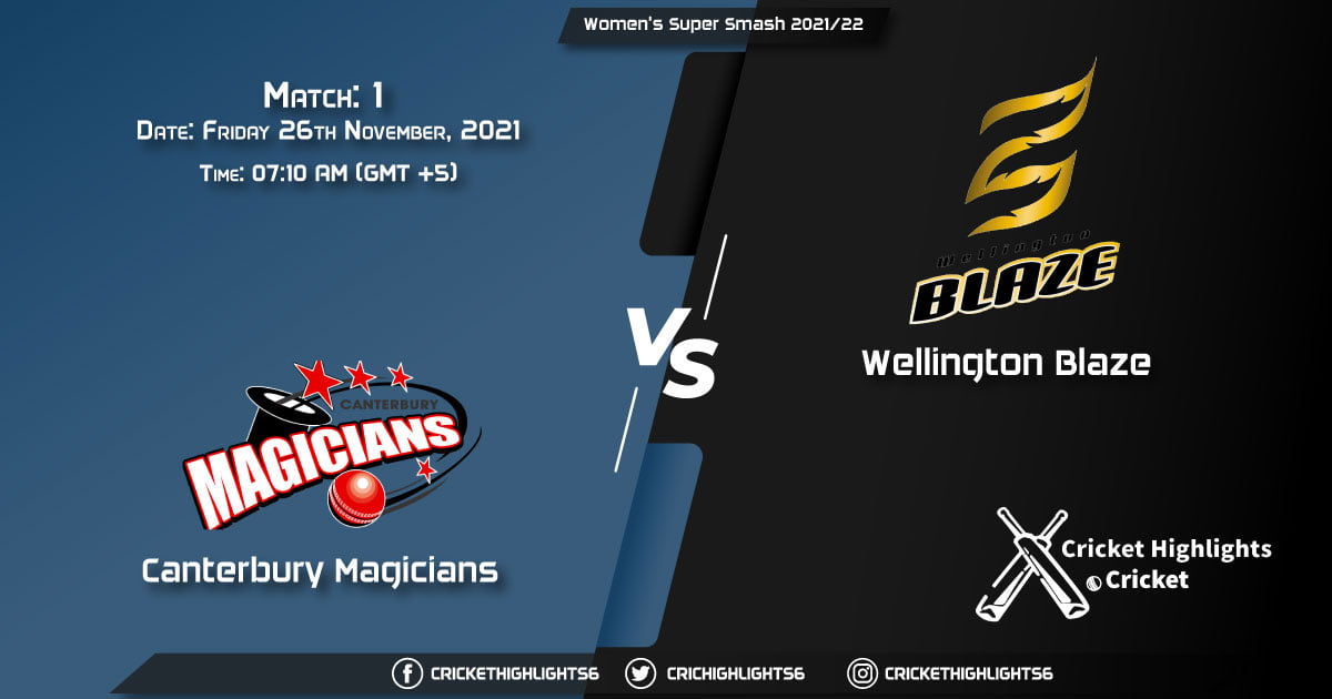 CM-W vs WB-W, Live Scorecard, Match 1, November 26, 2021, Live Cricket Score, Dream11 Women's Super Smash 202122