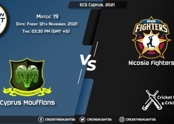 CYM vs NFCC, Live Scorecard, Match 19, November 11, 2021, Live Cricket Score, ECS Cyprus, 2021