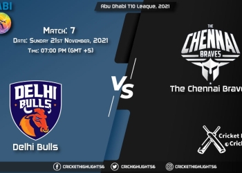 DB vs TCB, Live Scorecard, Match 7, November 21, 2021, Live Cricket Score, Abu Dhabi T10 League, 2021