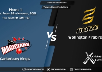 Dream11 Super Smash 202122, Match 1 CK vs WF, Playing 11 & Today's Match Predictions