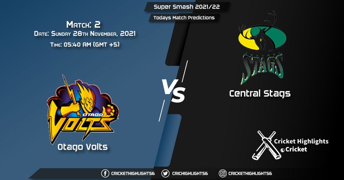 Dream11 Super Smash 202122, Match 2 OV vs CS, Playing 11 & Today's Match Predictions
