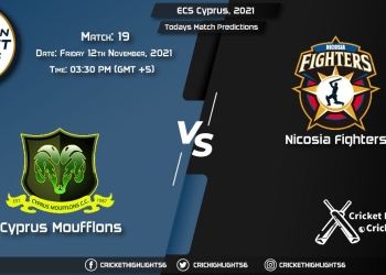 ECS Cyprus, 2021, Match 19 CYM vs NFCC Playing 11 & Today's Match Predictions
