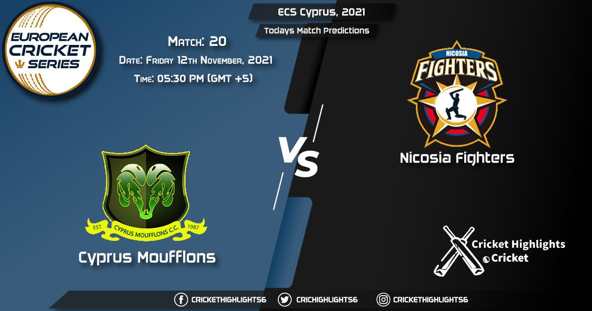 ECS Cyprus, 2021, Match 20 CYM vs NFCC Playing 11 & Today's Match Predictions