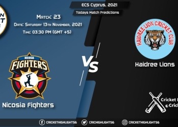 ECS Cyprus, 2021, Match 23 NFCC vs HAL Playing 11 & Today's Match Predictions